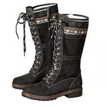Load image into Gallery viewer, Women&#39;s Vintage Mid-Tube Lace-Up Martin Boots