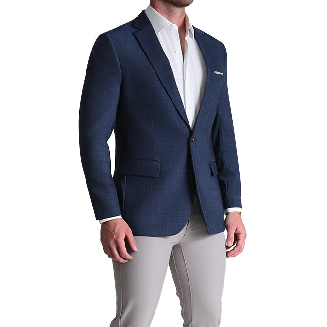 Athletic Fit Stretch Blazer - Heathered Navy - State and Liberty Clothing Com product image