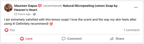 Heaven's Heart Lemon Soap