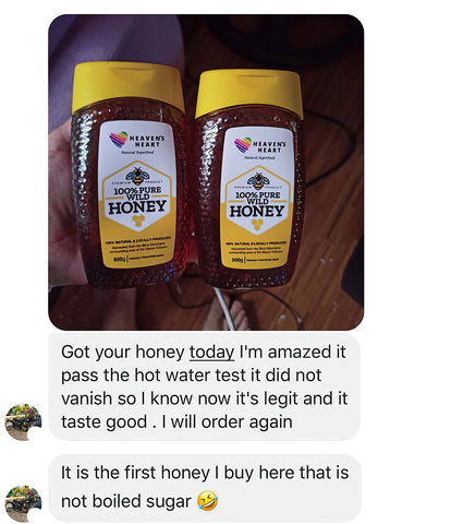 100% Natural Pure Wild Honey Heaven's Heart