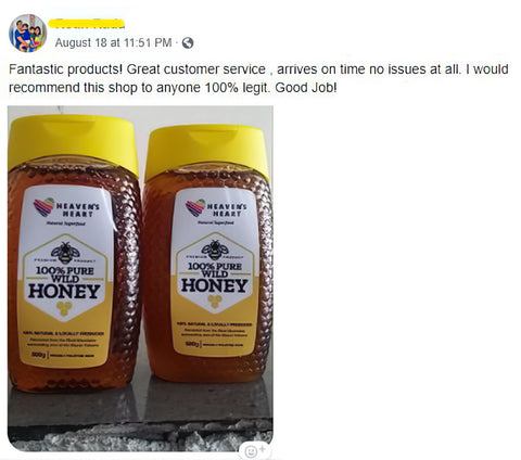 100% Natural Pure Wild Honey Heaven's Heart