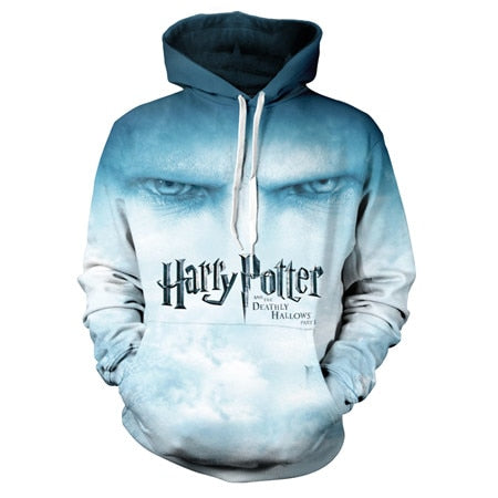 weerstand bieden Rot naakt Harry Potter Hoodie—— Unisex 3D Print Lord Voldemort Eyes Hoodie | TopWear