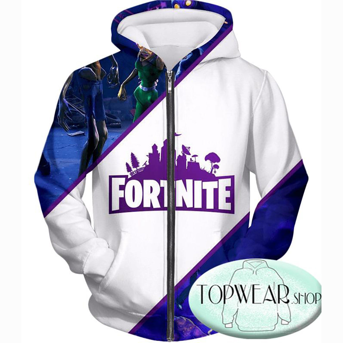 fortnite hoodie zipper