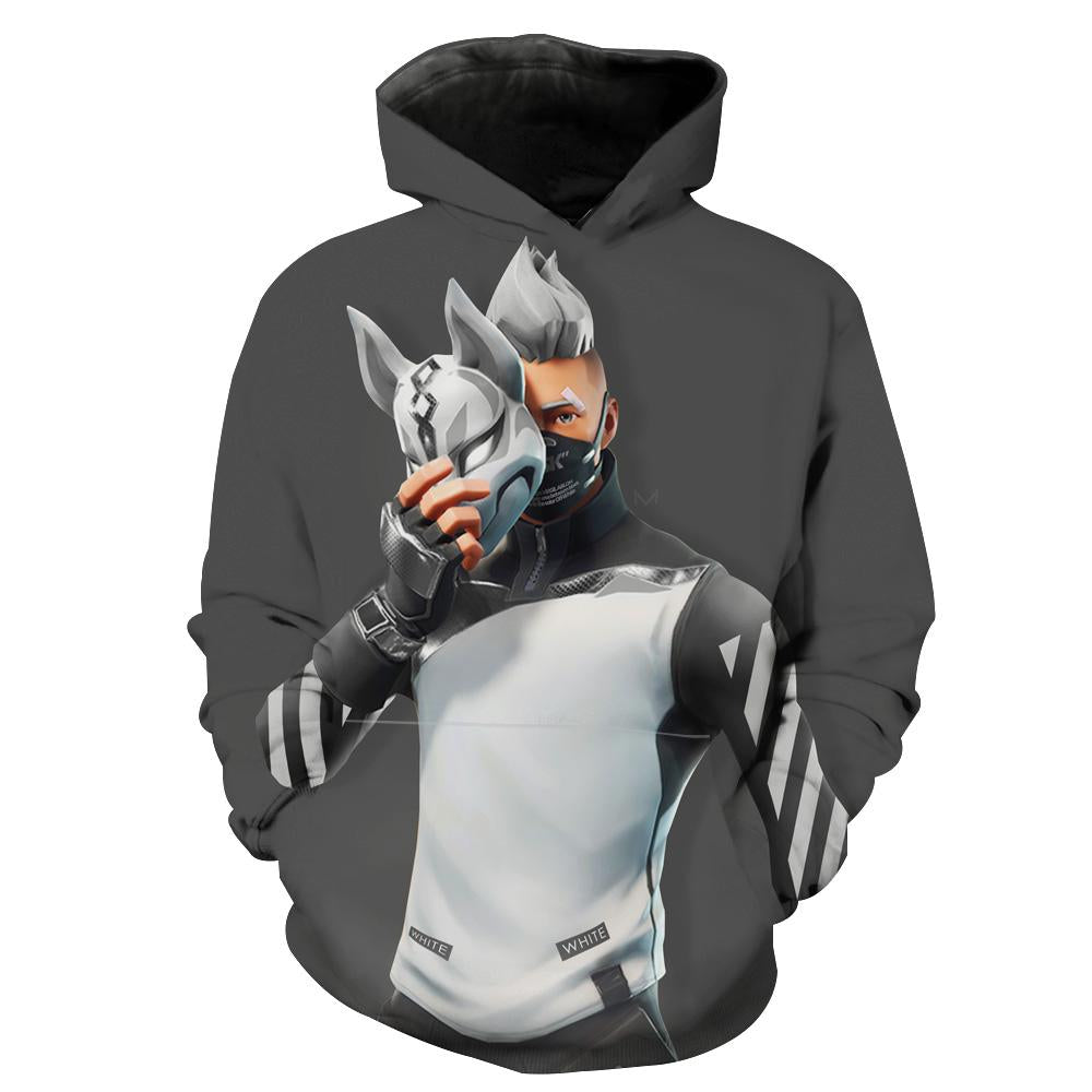 grey fortnite hoodie