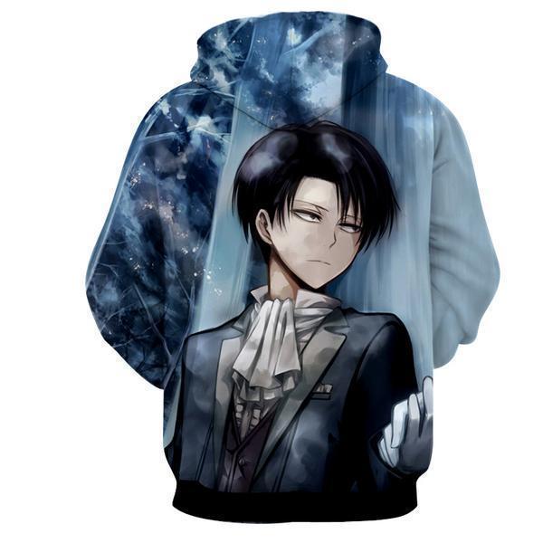 3d Printed Hoodie Levi Ackerman Attack On Titan Topwear