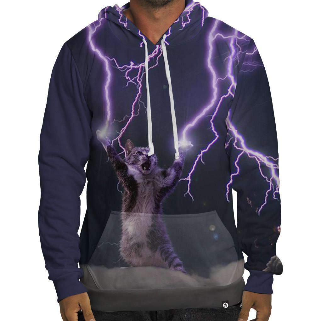 Lightning Cat Hoodie | TopWear