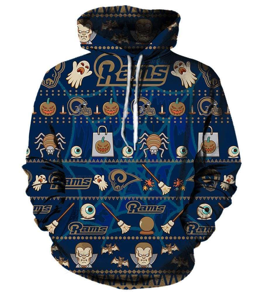 rams zip up hoodie