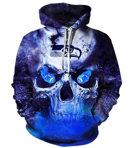 18% OFF Seattle Seahawks Hoodies 3D Halloween Horror Night