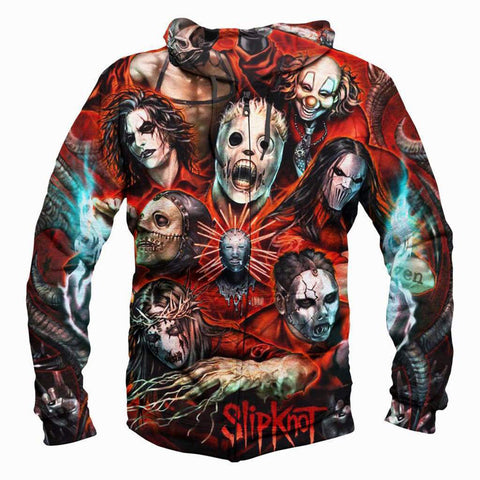 slipknot hoodie zip up