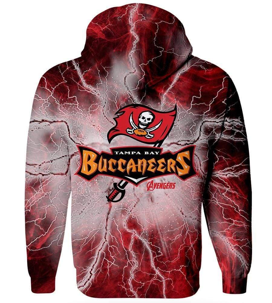 buccaneers zip up hoodie