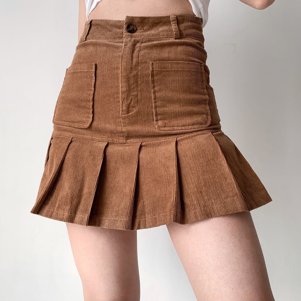 Academia High-Waisted Pleated Skirt