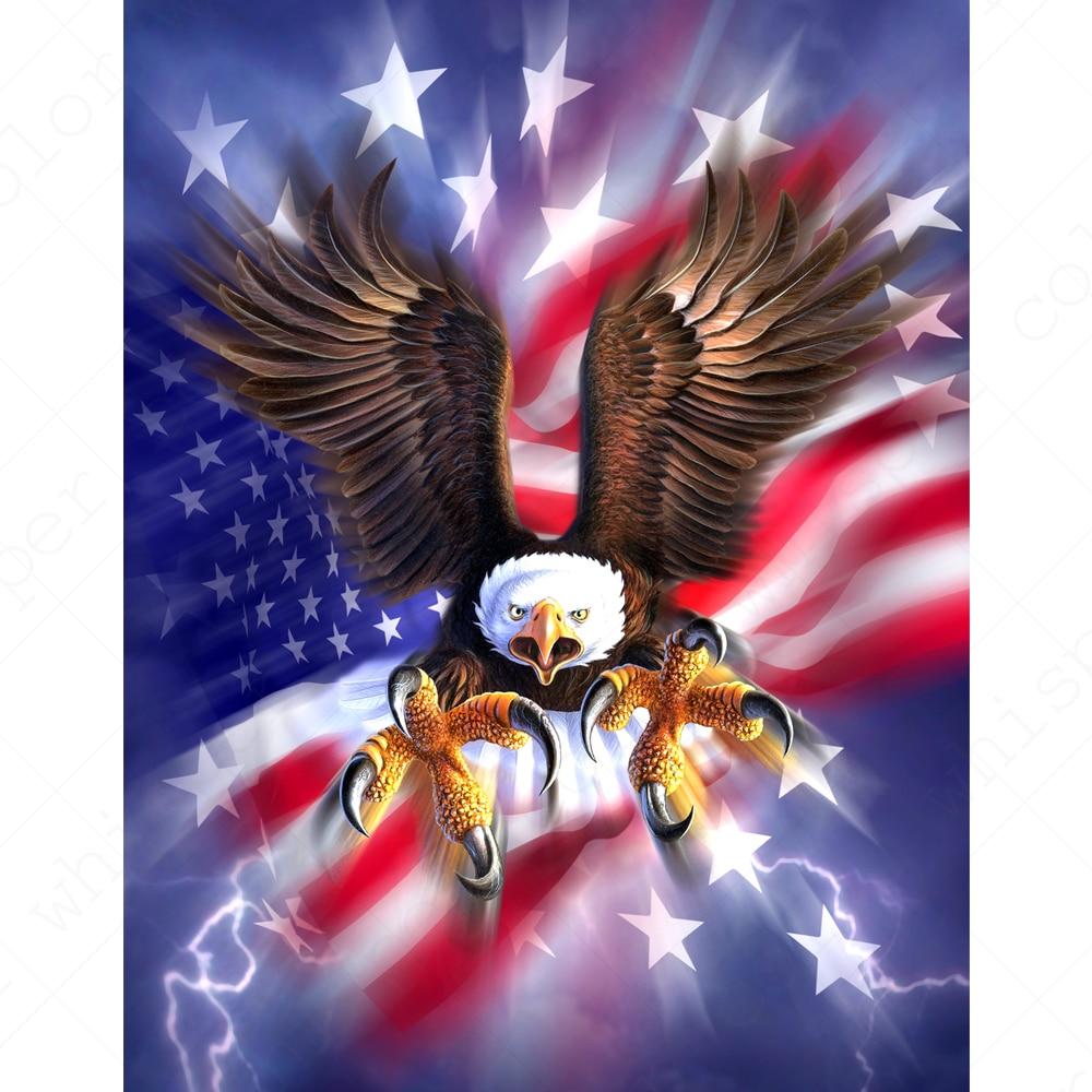 Eagle American Flag Diamond Painting Kit Diy