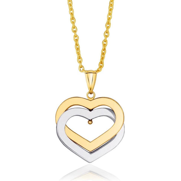 ladies gold heart necklace