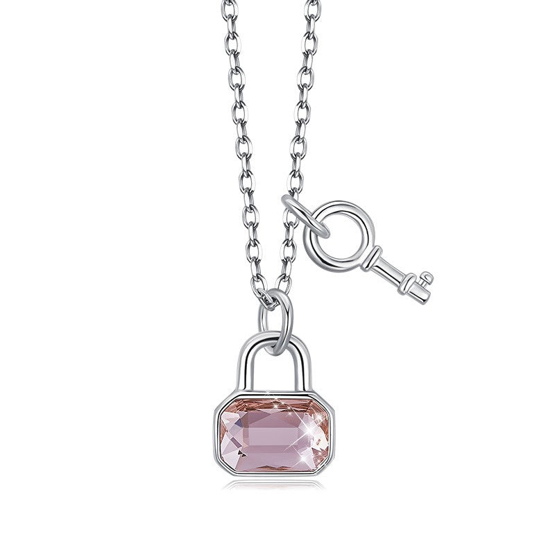 Padlock Necklace | Lock and Key Pendant 