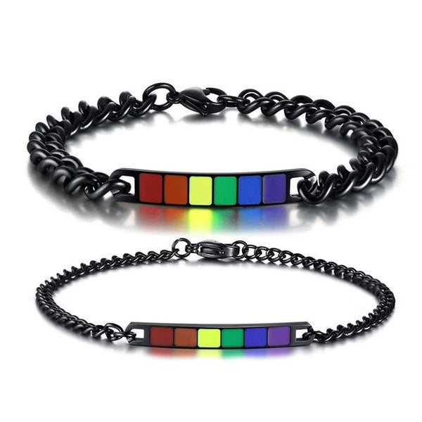 gay pride rainbow bracelets