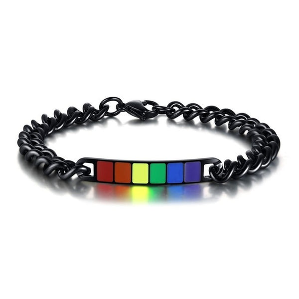 gay pride rainbow bracelet