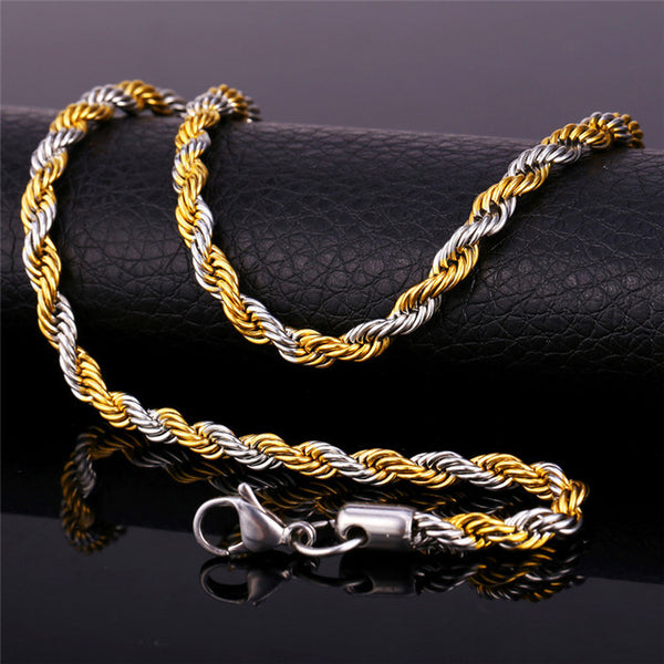 Rope Chain - 5mm [2019] - Two Tone 