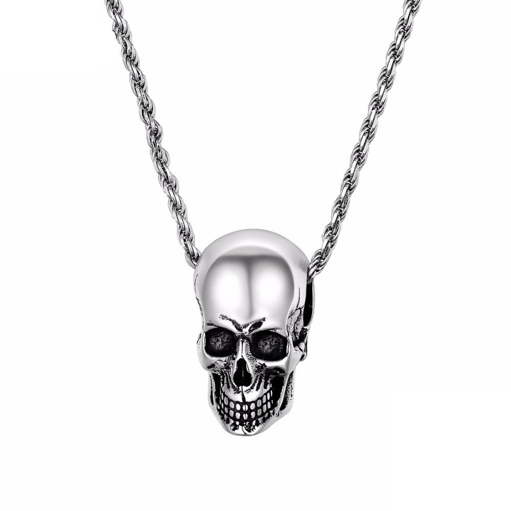 skull necklace womens