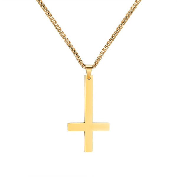 Upside Down Cross Necklace Inverted | FREE Delivery – Jewelrify