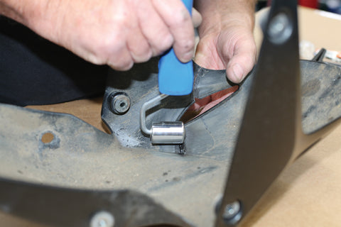 power tec plastic welder rear view of a  repair