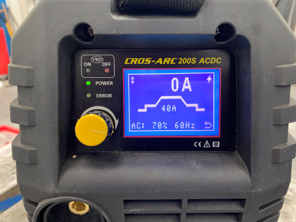 Cros Arc 200S acdc Front control panel