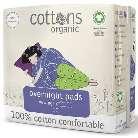 Libra Girl Good Night Pads With Wings 10 Pack