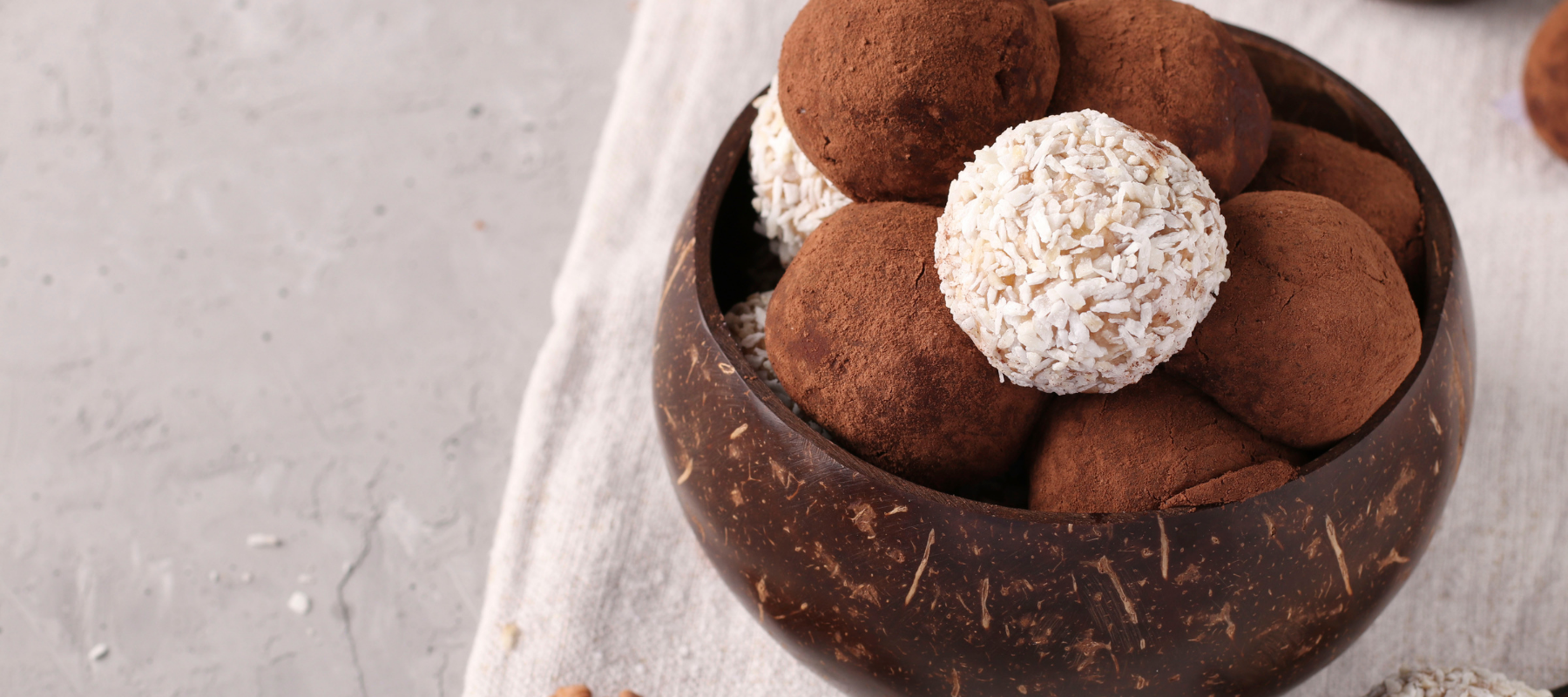 Coconut Bowls for dessert by Purpleclay