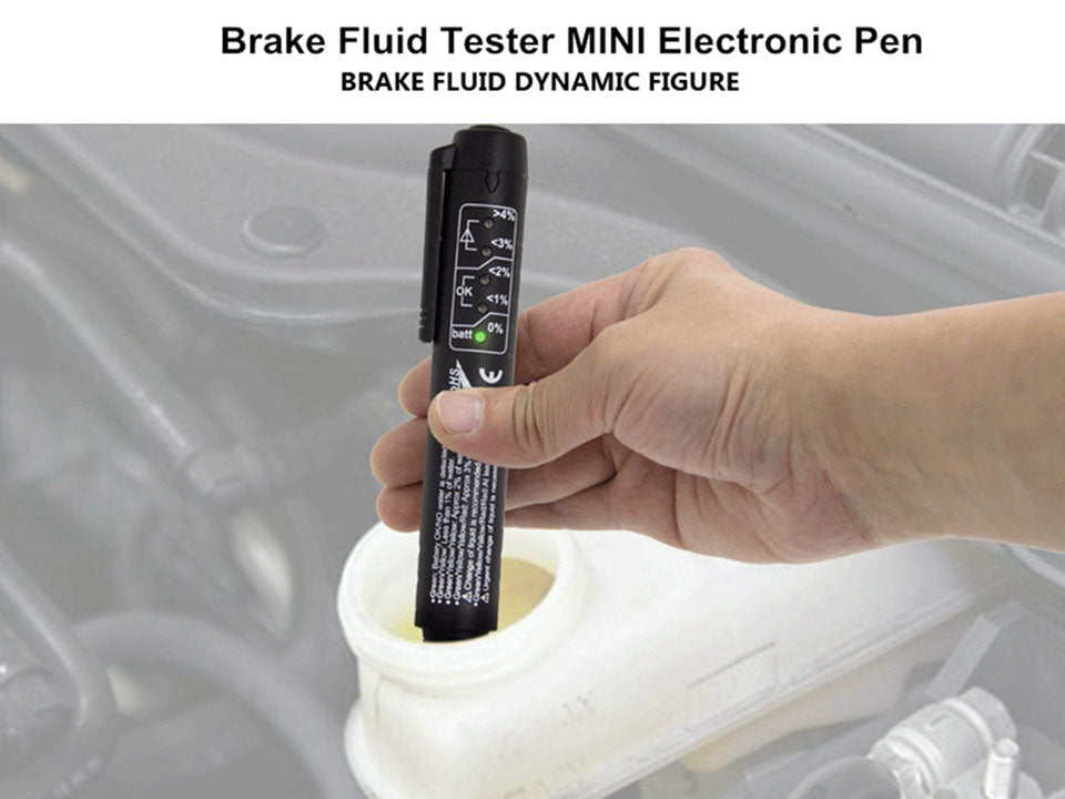 Brake Fluid Tester pen 5 LED indicator display for DOT3/DOT4 - Car Diagnostic Tool