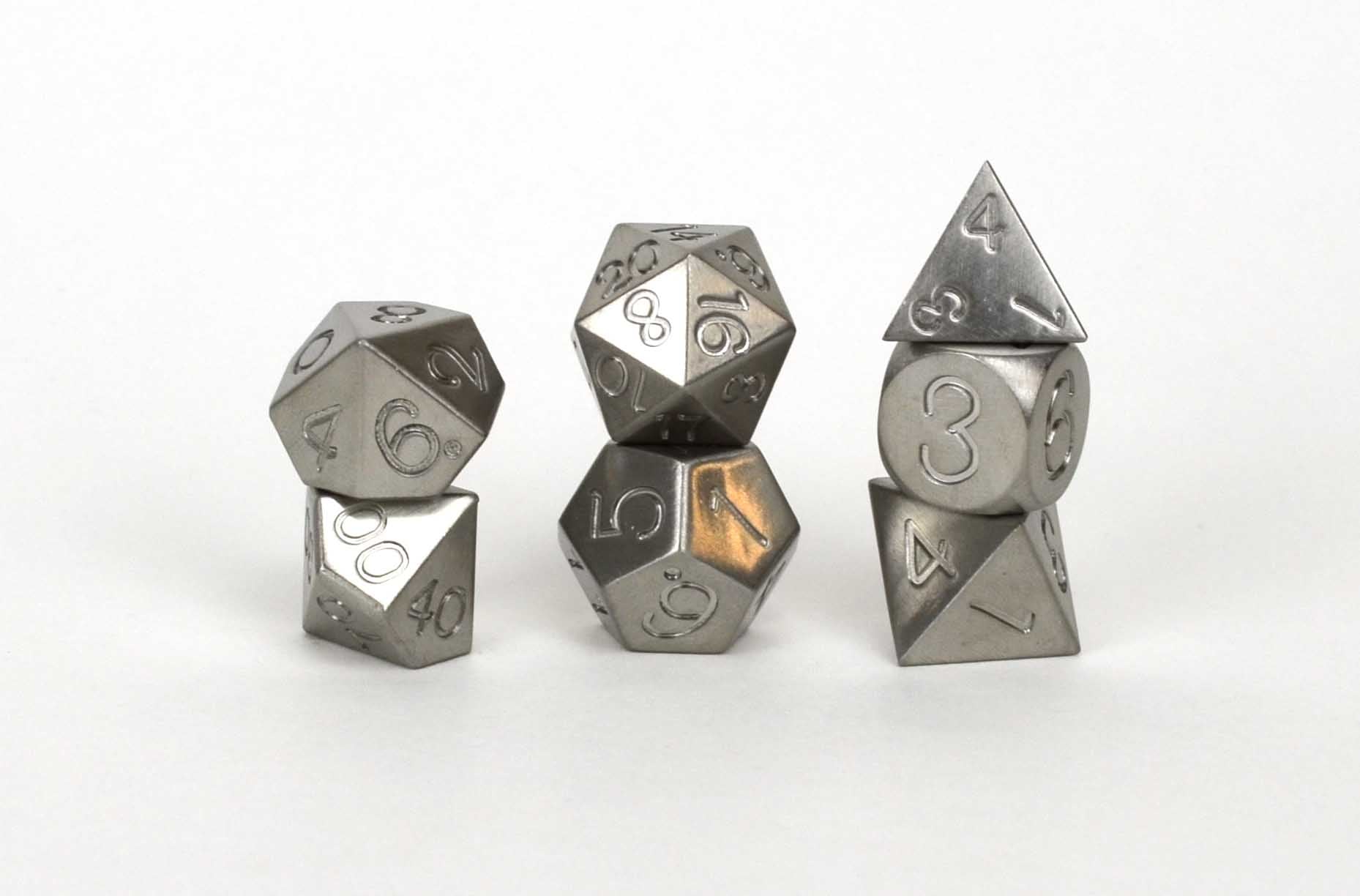 Tungsten Set Of 7 Level Up Dice   TungsteninSwash 