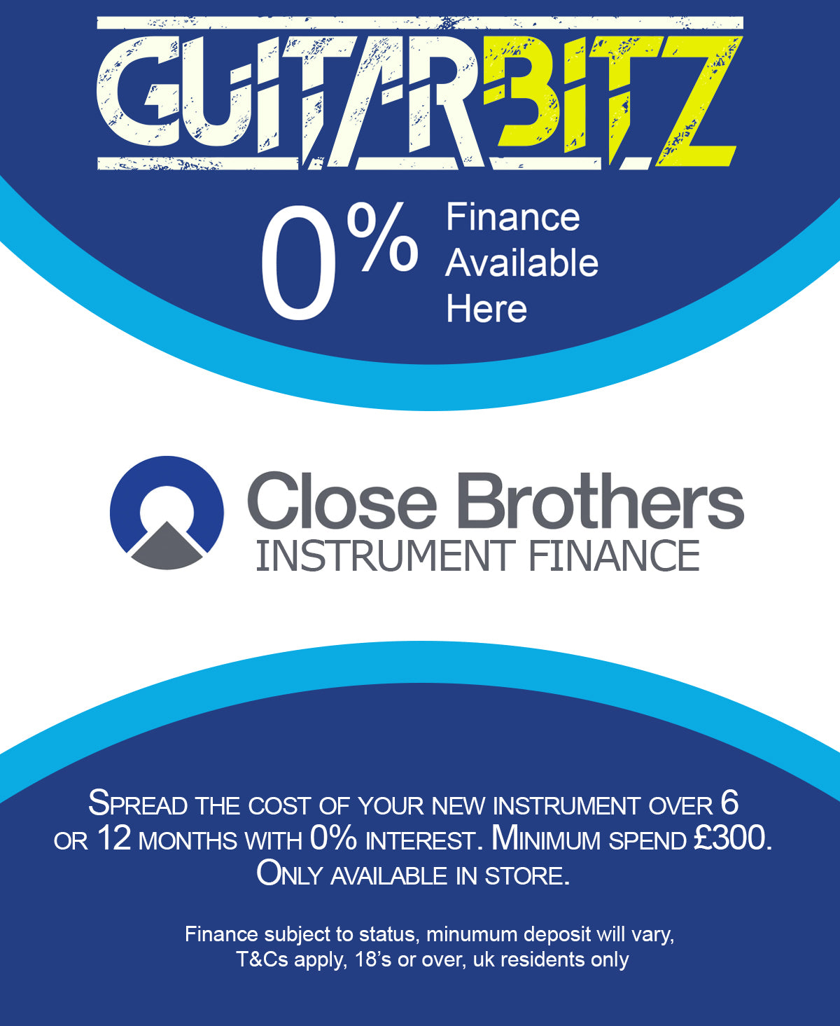 Interest Free Finance at Guitarbitz Music Store