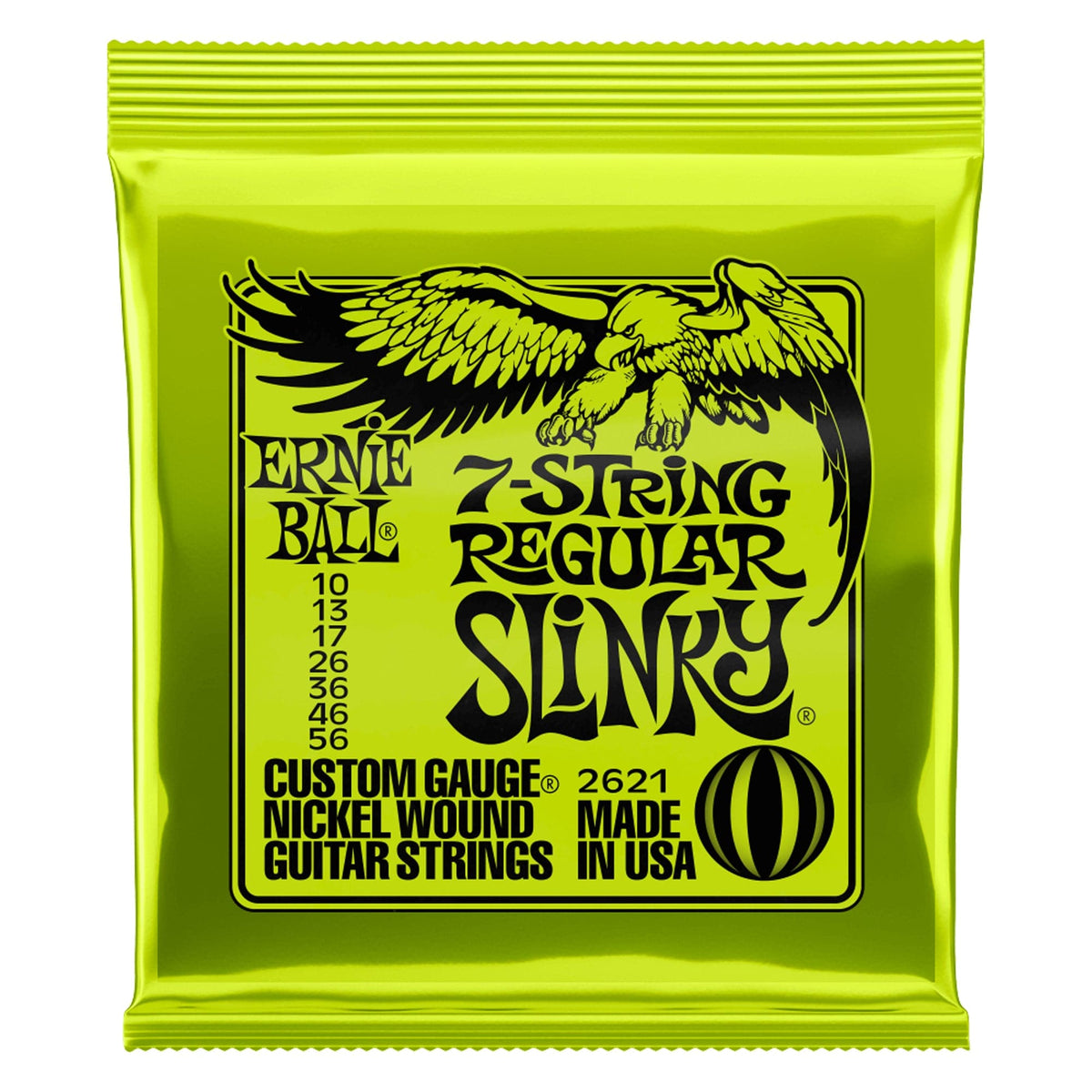 Ernie Ball 7String Regular Slinky Electric Guitar Strings 1056 for