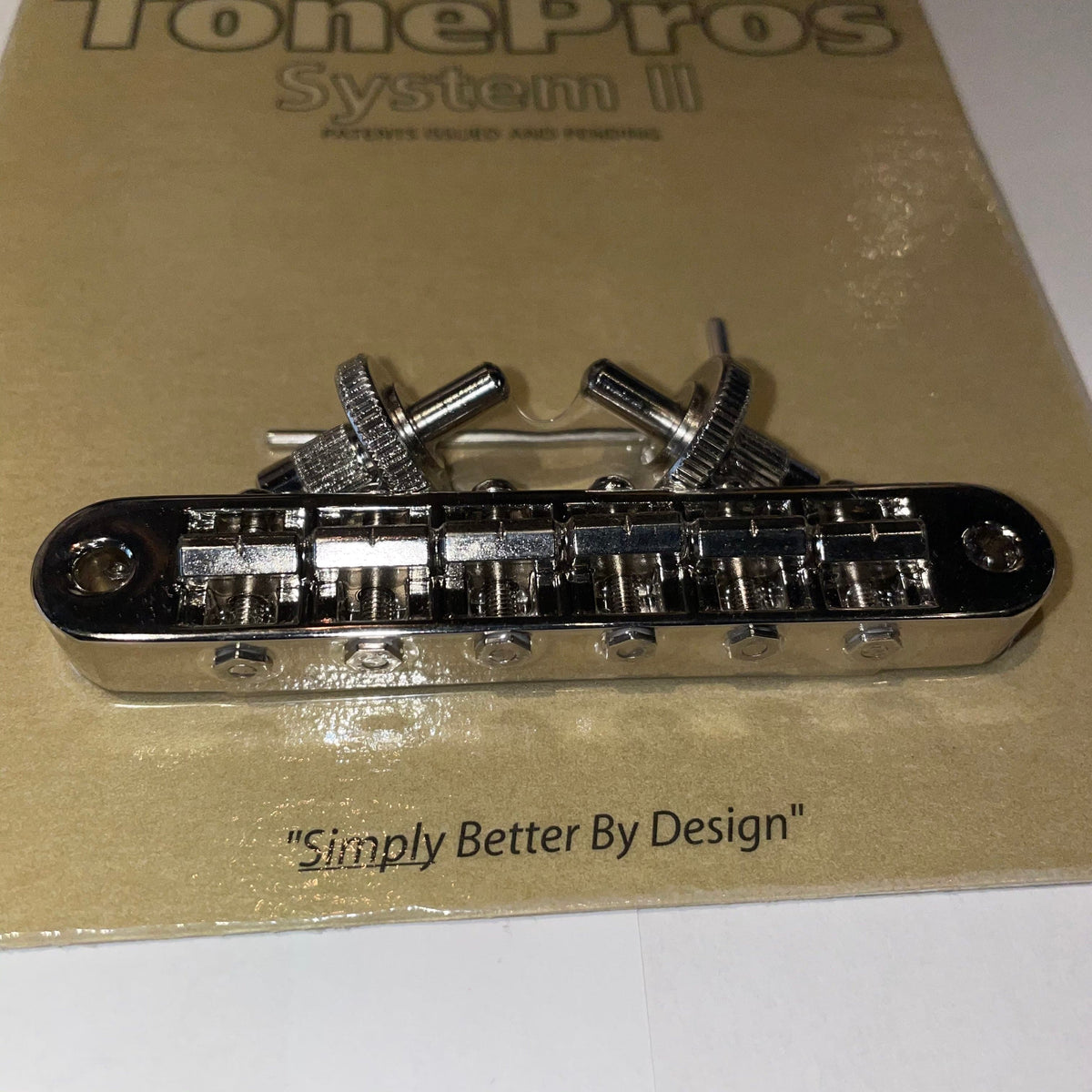 TonePros T3BP Nashville Tune-o-Matic Bridge Imperial with Notched Sadd