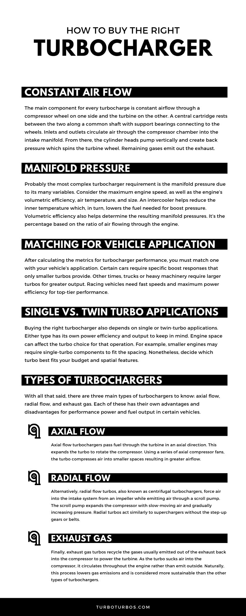 Cómo comprar el turbocompresor adecuado