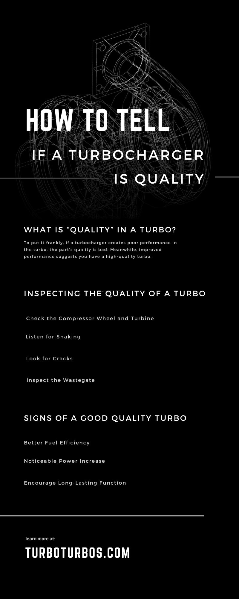 Cómo saber si un turbocompresor es de calidad