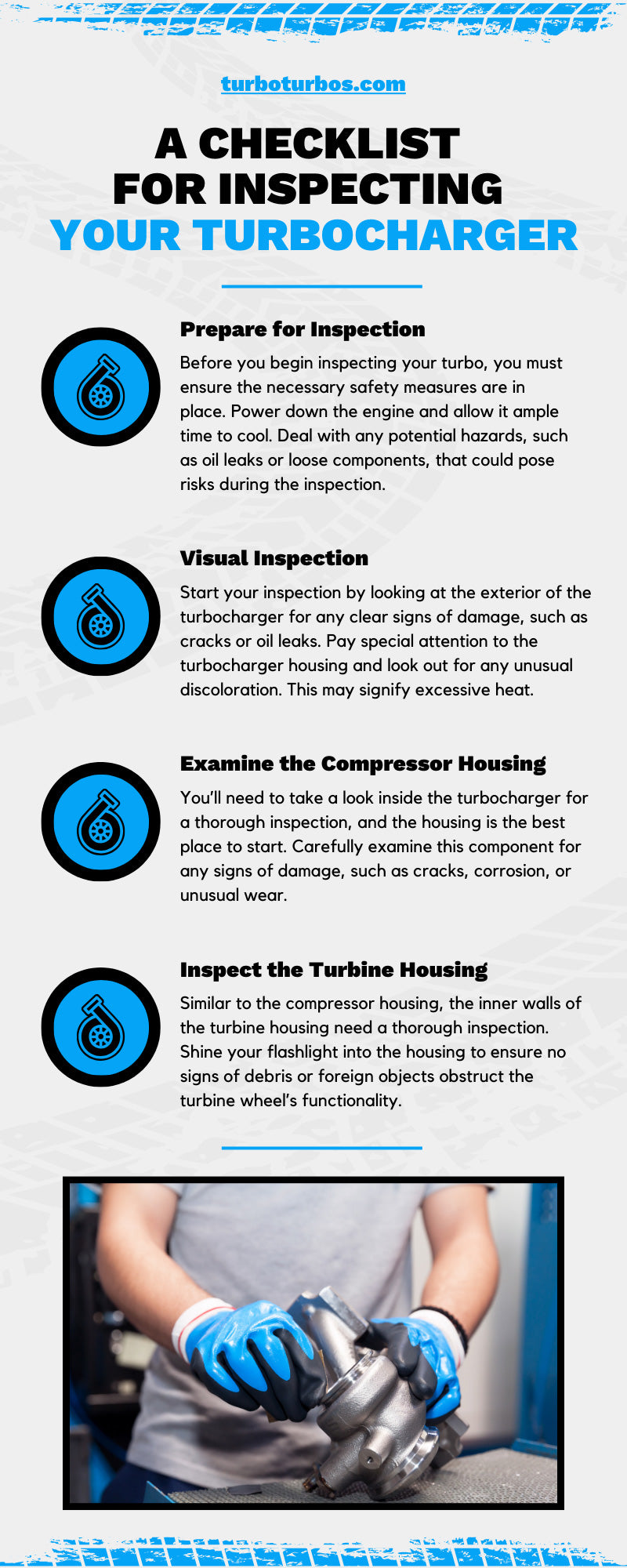 Una lista de verificación para inspeccionar su turbocompresor