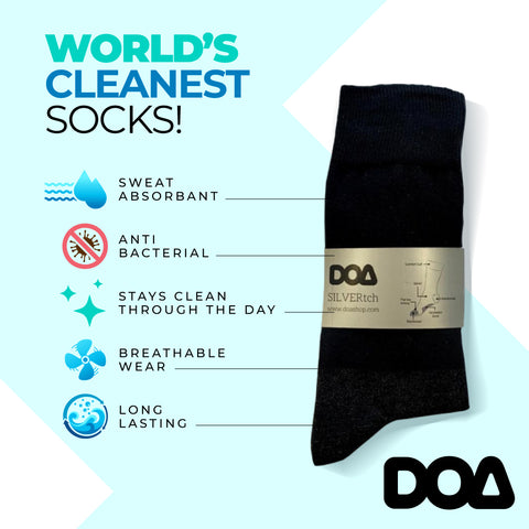silver-pro non smelly antibacterial socks