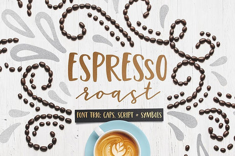 Espresso Roast Handwritten Font Trio by Every-Tuesday