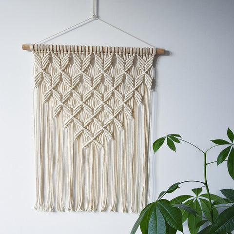 Geometric Woven Macrame Wall Hanging by Tamar Things - Five Gorgeous Macrame Wall Hangings