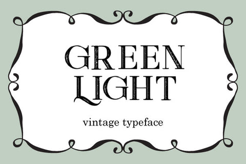 Green-Light-Vintage-Typeface-by-Peter-Olexa
