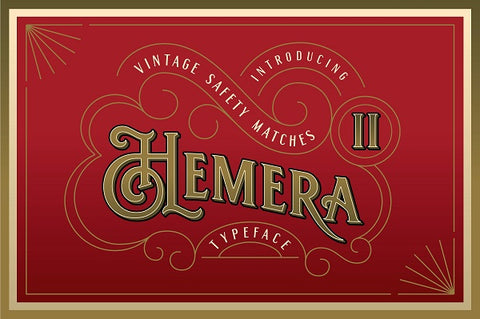Hemera II Vintage Display Font Typeface