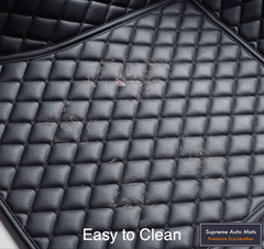 SupremeAutoMats.com - Luxury Diamond Patterned All Weather Car Mats - Easy Wipe Clean