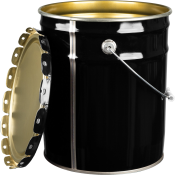 Black Steel Pail