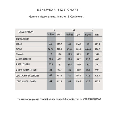 Mens sizing