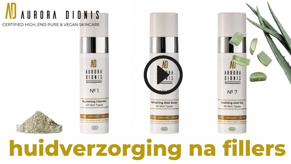 video verwijzing naar huidverzorging na fillers Aurora Dionis Dermacosmetics