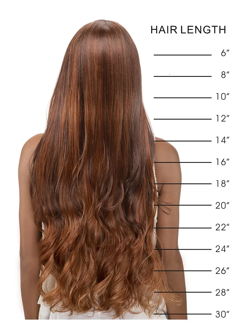 Hair Length Chart For Extensions