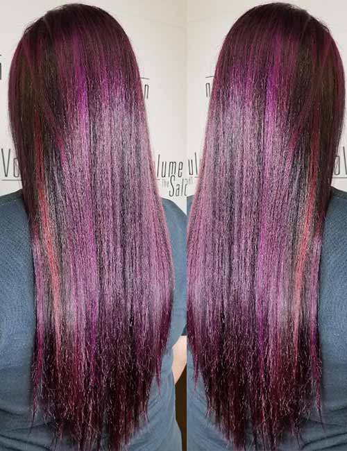 8 Ideas For Dark Hair With Purple Tips Apostore