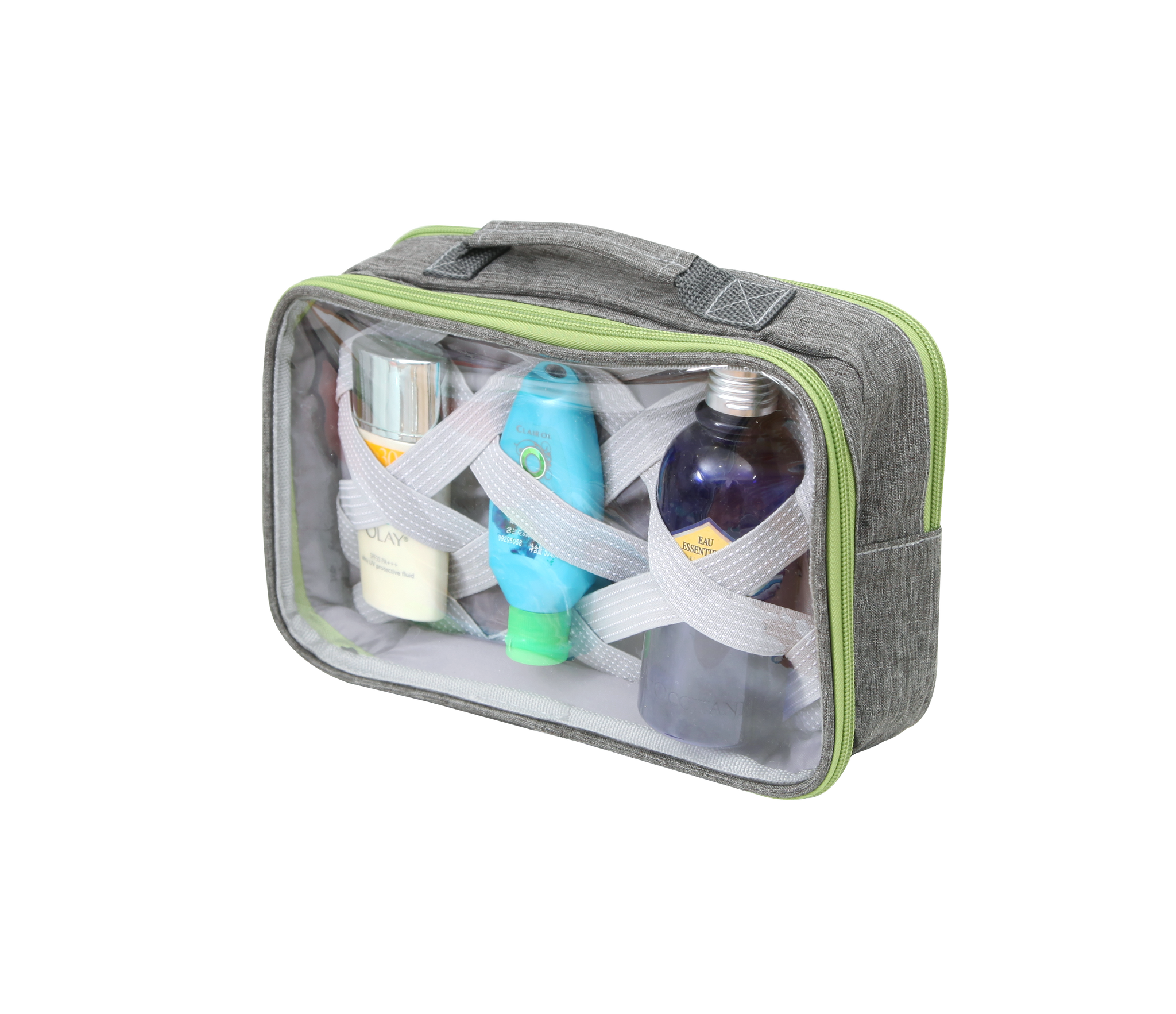 transparent toiletry bag