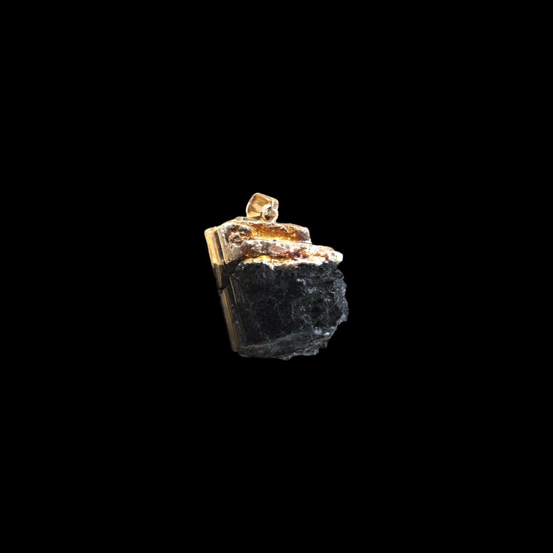 Tourmaline Gold Plated Pendant