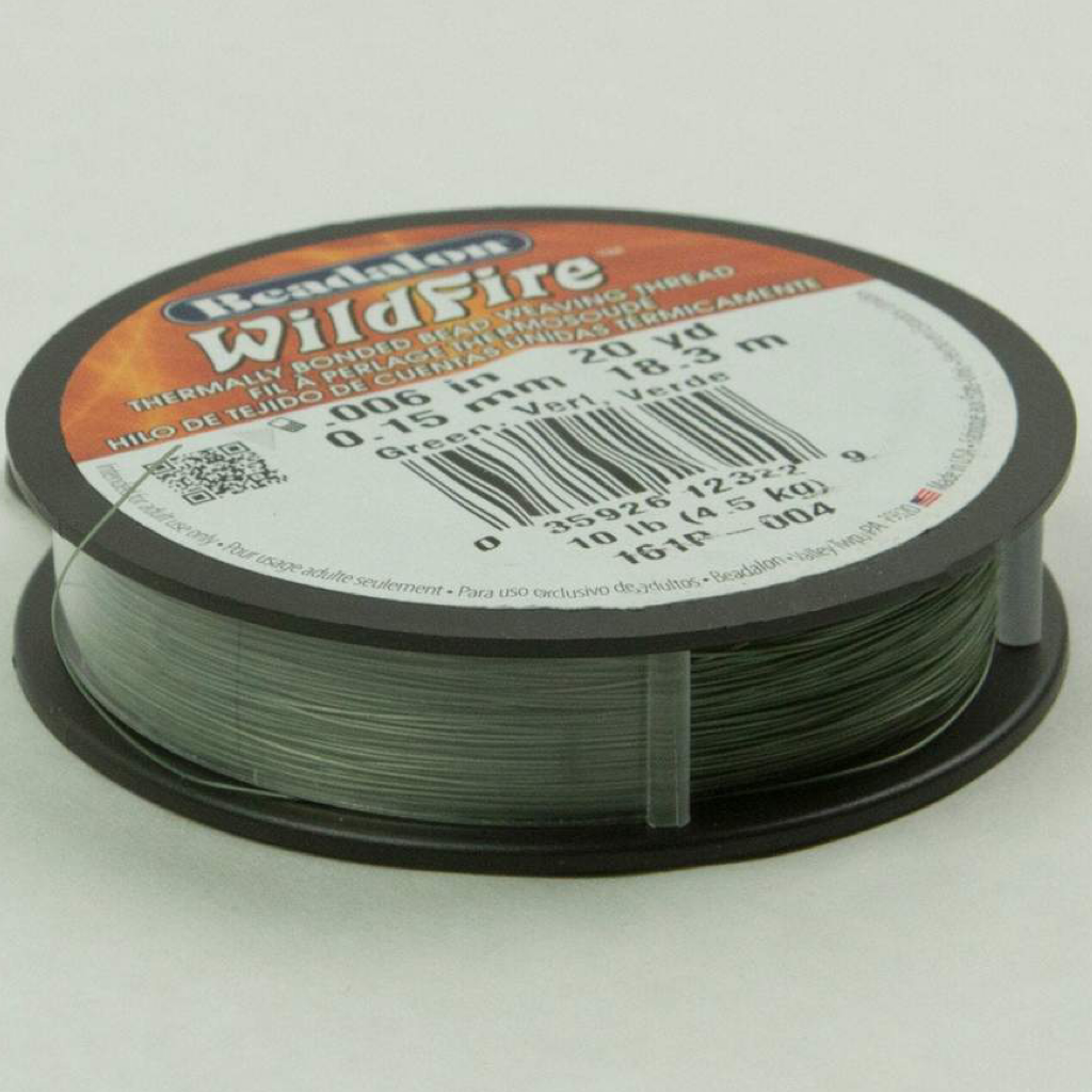 Thread, WildFire™, polyester, frost, size 0.1 weaving thickness. Sold per  50 yard spool. - Fire Mountain Gems and Beads