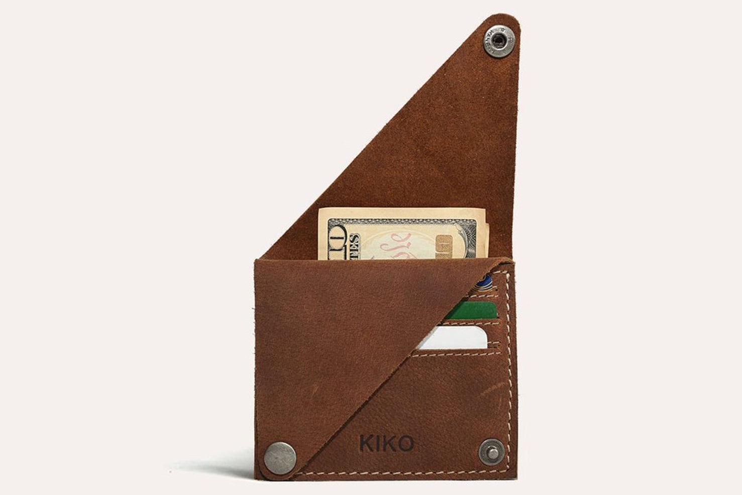 Image of Wing Fold Card Case (Brown)